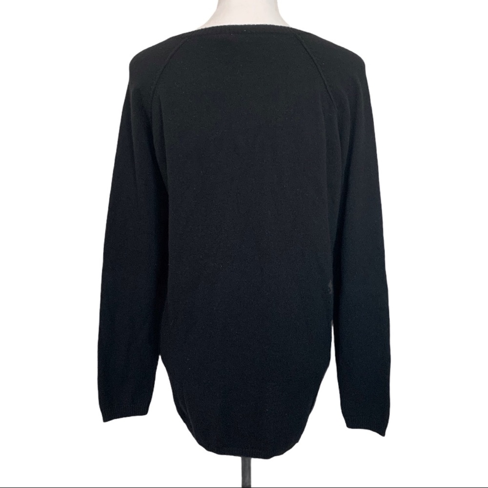 Autumn Cashmere Black/White Buffalo-Check Sweater - Picture 5 of 6